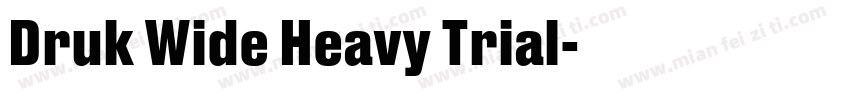 Druk Wide Heavy Trial字体转换